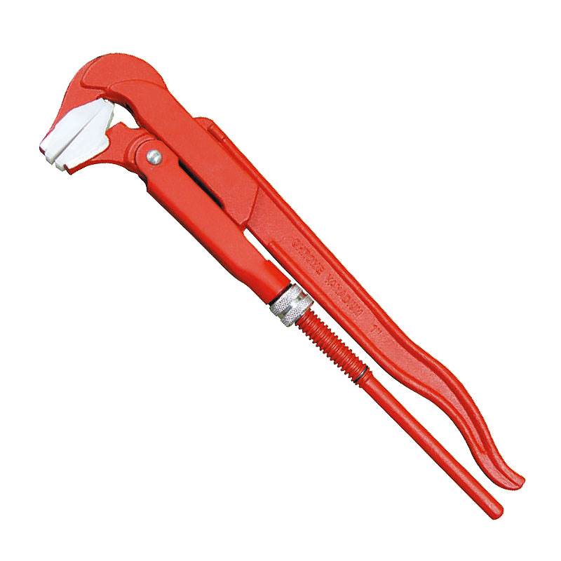 Swedish Pipe Wrench 90° With Plastic Jaws