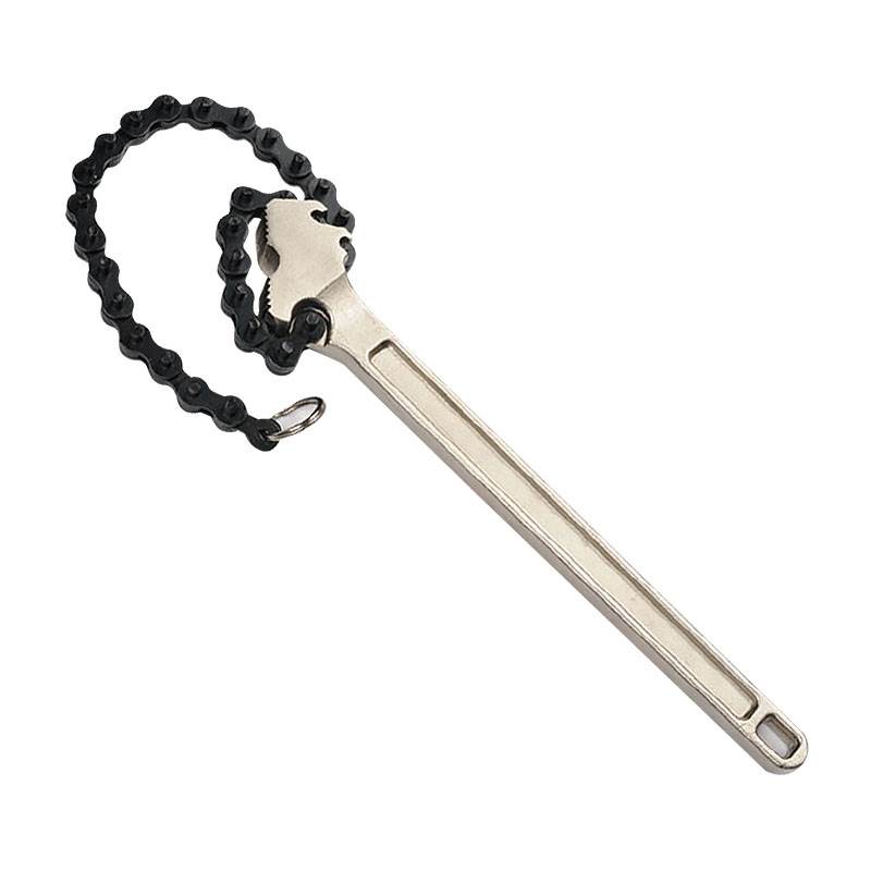 Forged handle chain wrench