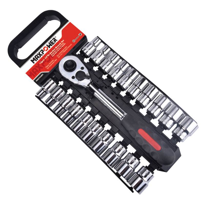 21PCS.3/8″&1/2″ Dr. Socket Wrench Set