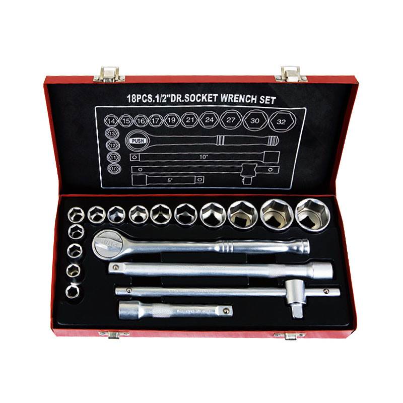 18PCS.1/2″ Dr.Socket Wrench Set, ITEM NO.:TKT4-18(TK-017)