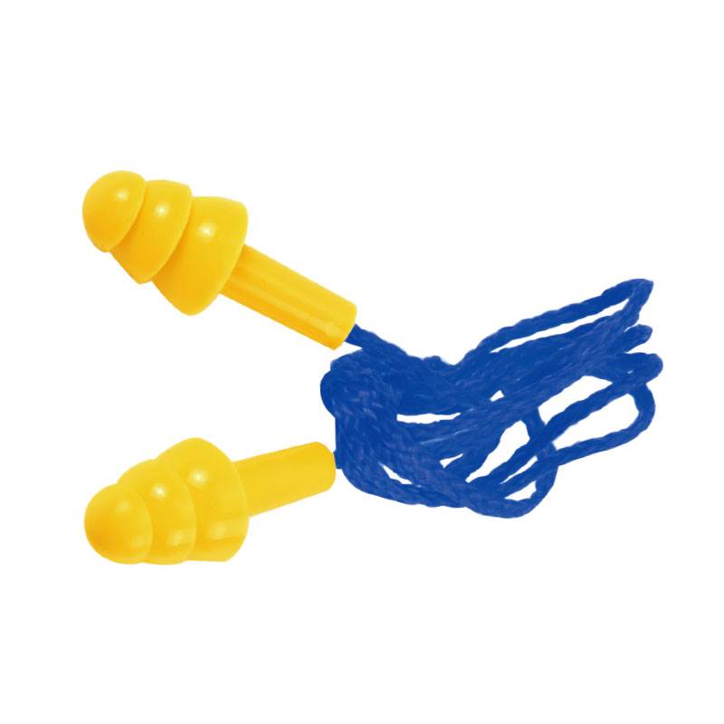 圣誕樹(shù)型帶繩硅膠耳塞