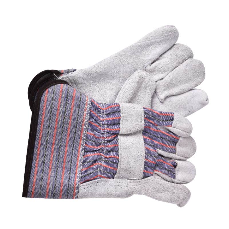 條子布膠袖手套