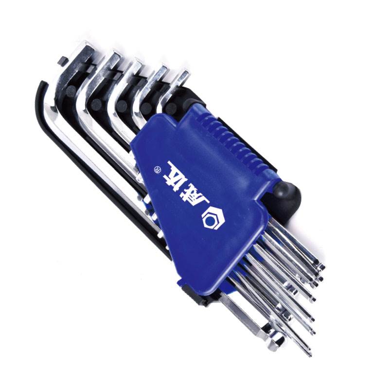 球頭電鍍加長內(nèi)六角板手組套（英制）